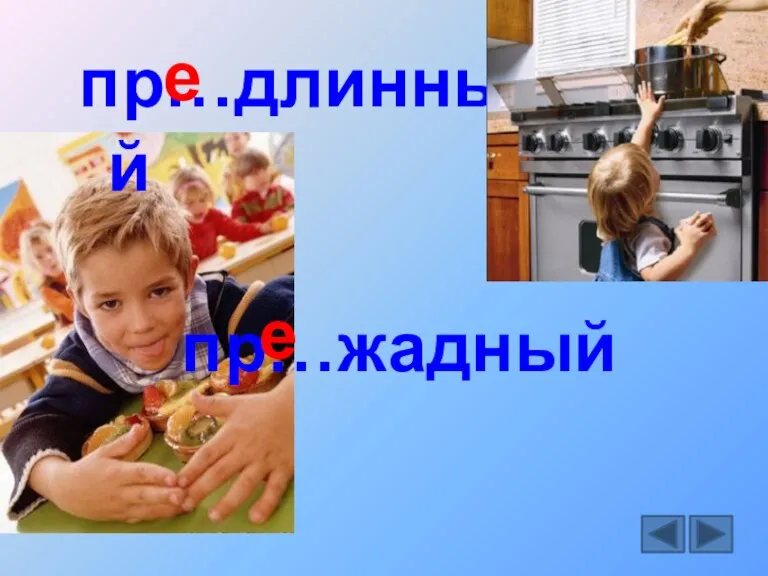 пр…длинный пр…жадный е е