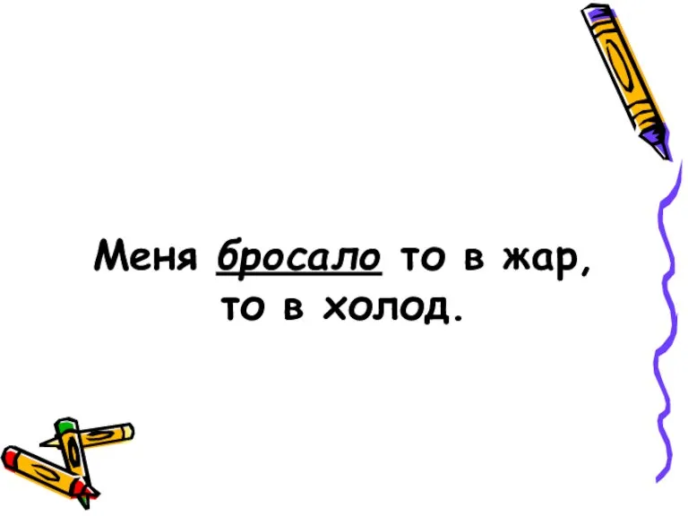 Меня бросало то в жар, то в холод.