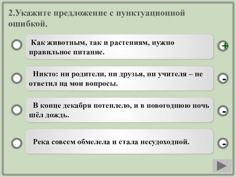 2.Укажите предложение с пунктуационной ошибкой. Как животным, так и растениям, нужно правильное