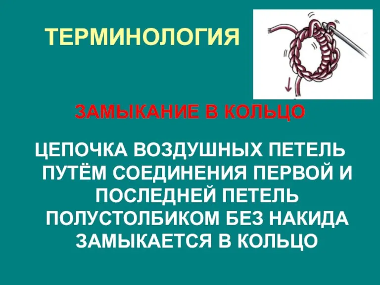 ТЕРМИНОЛОГИЯ ЗАМЫКАНИЕ В КОЛЬЦО ЦЕПОЧКА ВОЗДУШНЫХ ПЕТЕЛЬ ПУТЁМ СОЕДИНЕНИЯ ПЕРВОЙ И ПОСЛЕДНЕЙ