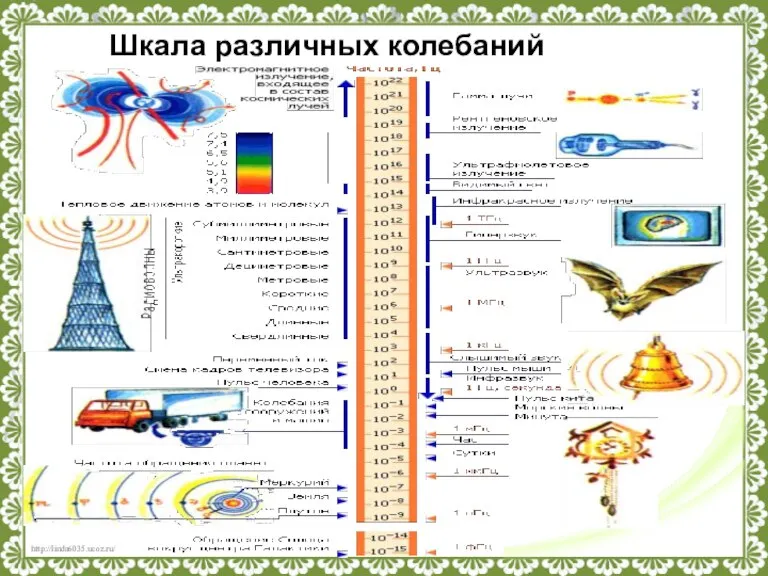 Шкала различных колебаний