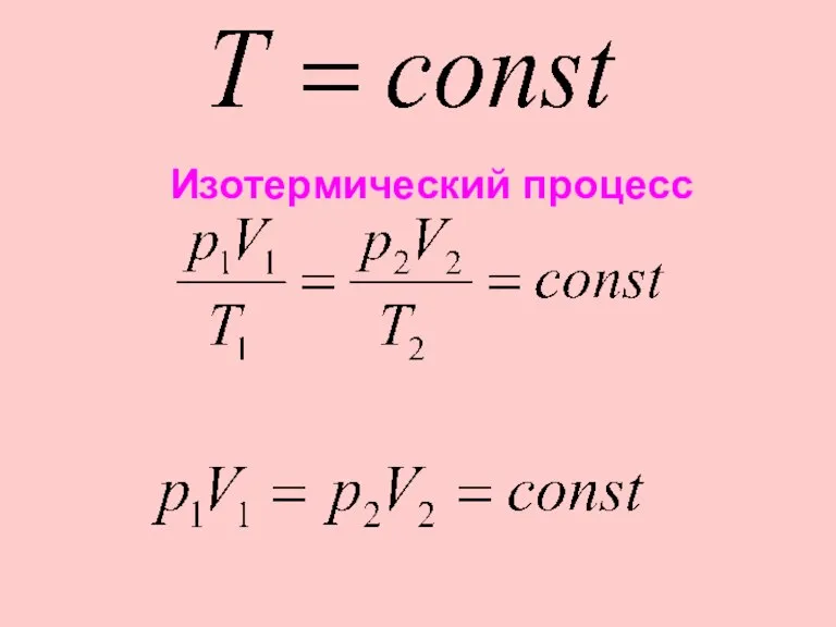 Изотермический процесс