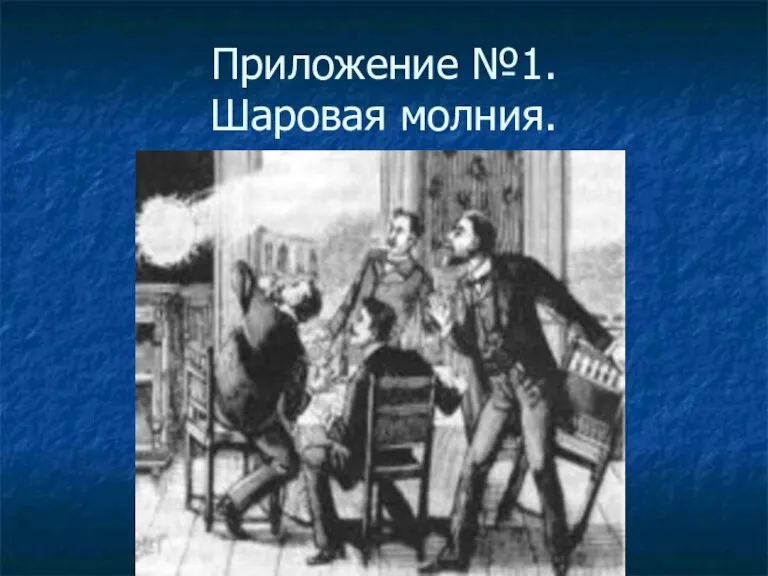 Приложение №1. Шаровая молния.