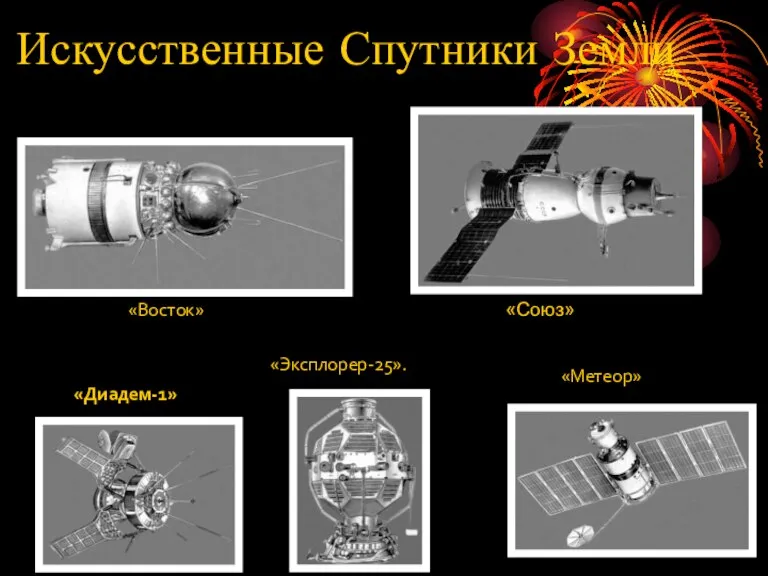 «Восток» «Союз» «Диадем-1» «Метеор» «Эксплорер-25». Искусственные Спутники Земли