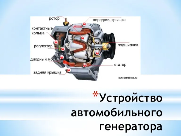 Устройство автомобильного генератора