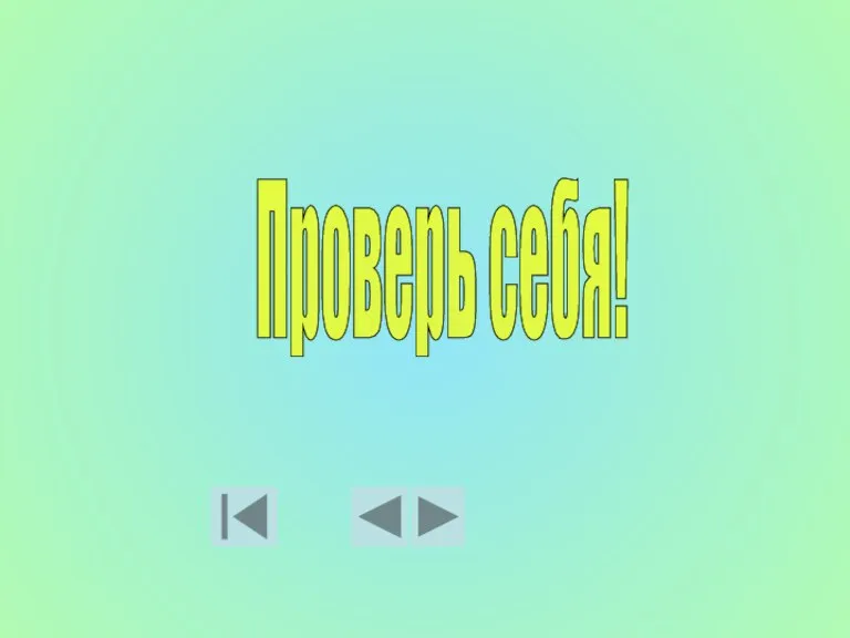 Проверь себя!