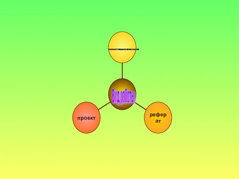 Вид работы исследование