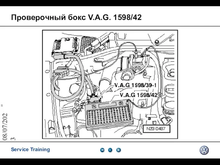 08/07/2023 Проверочный бокс V.A.G. 1598/42