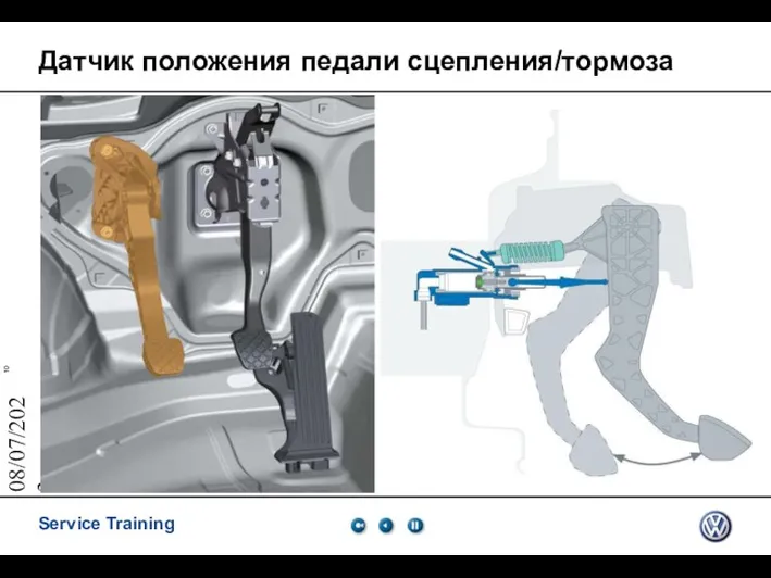 08/07/2023 Датчик положения педали сцепления/тормоза