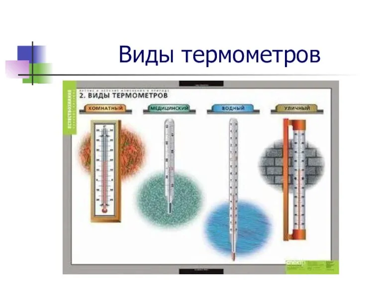 Виды термометров