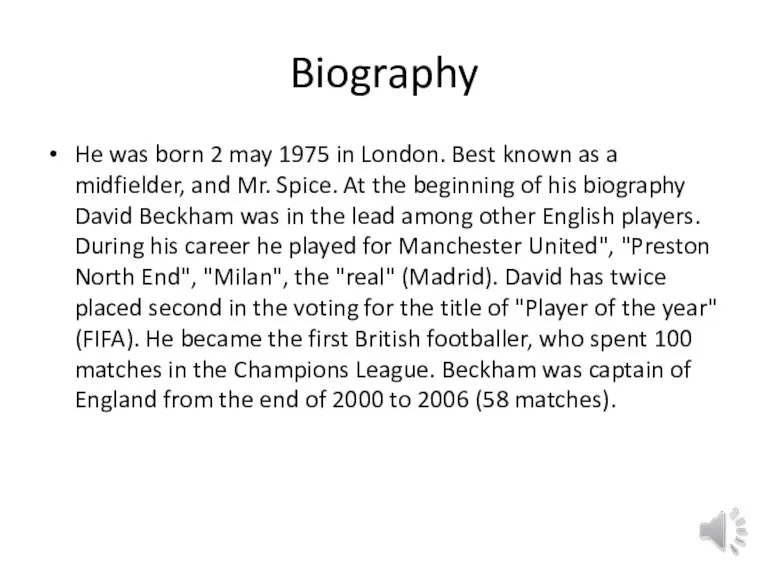 Biography He was born 2 may 1975 in London. Best known as