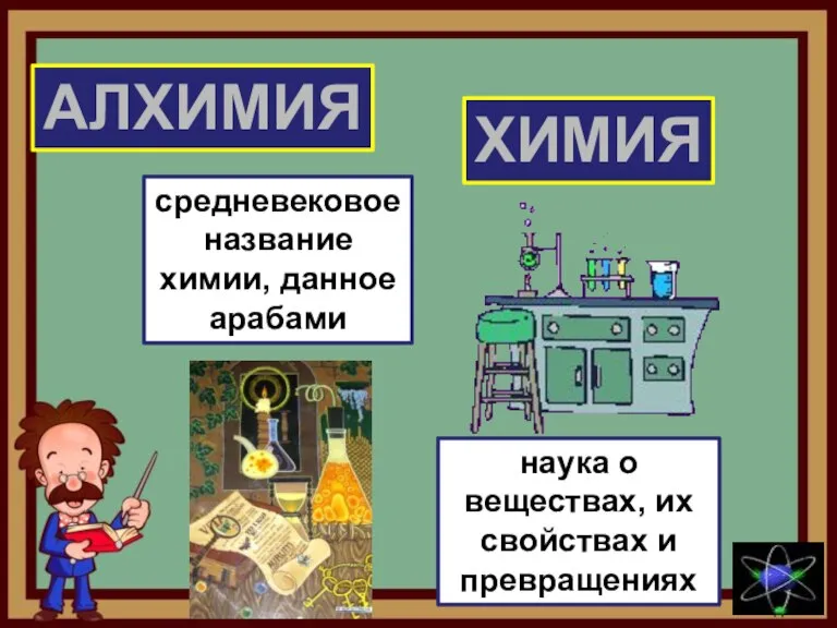 АЛХИМИЯ ХИМИЯ средневековое название химии, данное арабами наука о веществах, их свойствах и превращениях