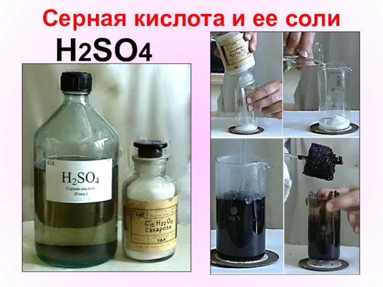 Серная кислота и ее соли H2SO4