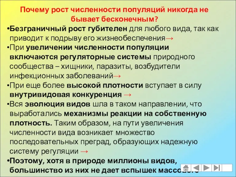 Почему рост численности популяций никогда не бывает бесконечным? Безграничный рост губителен для