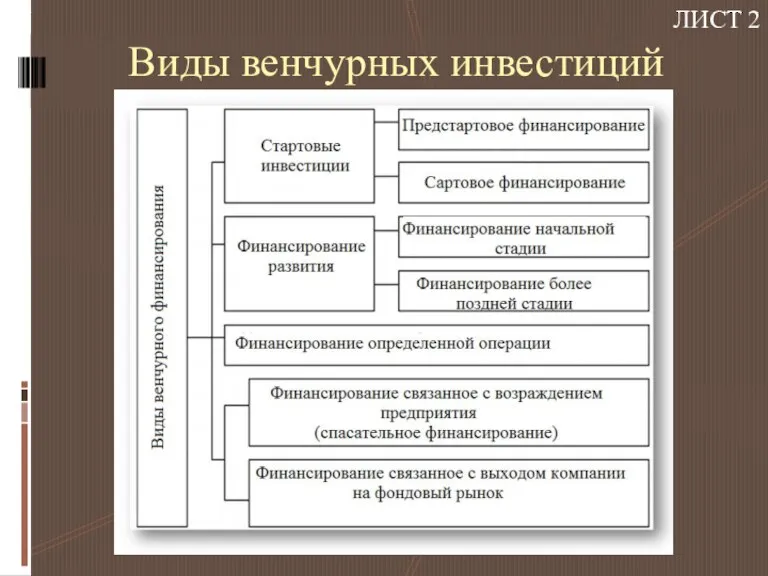 Виды венчурных инвестиций ЛИСТ 2