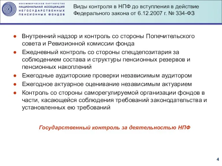 Внутренний надзор и контроль со стороны Попечительского совета и Ревизионной комиссии фонда