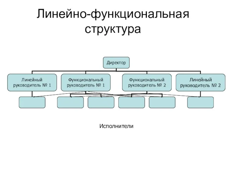 Линейно-функциональная структура Исполнители