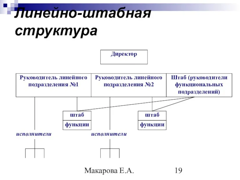 Макарова Е.А. Линейно-штабная структура