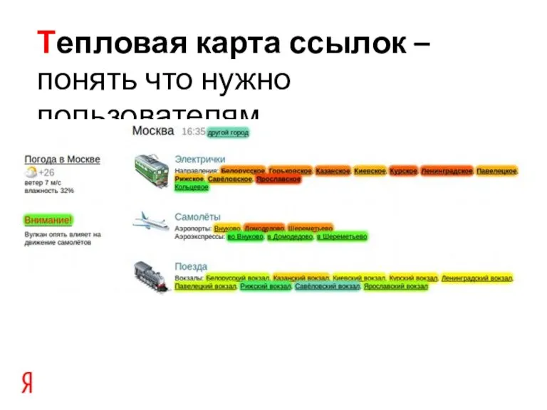 Тепловая карта ссылок – понять что нужно пользователям