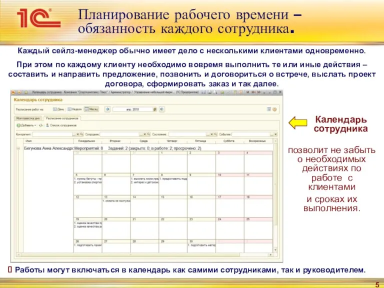 Планирование рабочего времени – обязанность каждого сотрудника. Каждый сейлз-менеджер обычно имеет дело