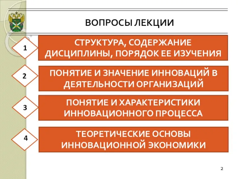 ВОПРОСЫ ЛЕКЦИИ 2 СТРУКТУРА, СОДЕРЖАНИЕ ДИСЦИПЛИНЫ, ПОРЯДОК ЕЕ ИЗУЧЕНИЯ ПОНЯТИЕ И ЗНАЧЕНИЕ