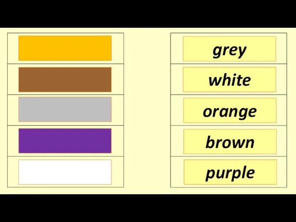 grey white orange purple brown