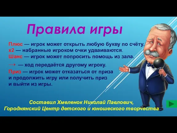 Составил Хмеленок Николай Павлович, Городнянский Центр детского и юношеского творчества Плюс —