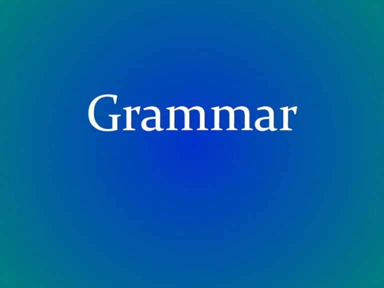 Grammar