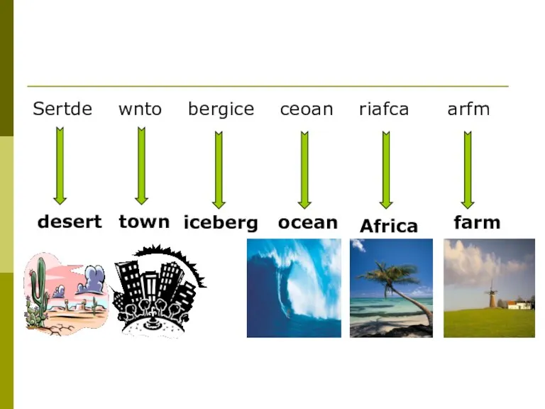 Sertde wnto bergice ceoan riafca arfm desert town iceberg ocean Africa farm