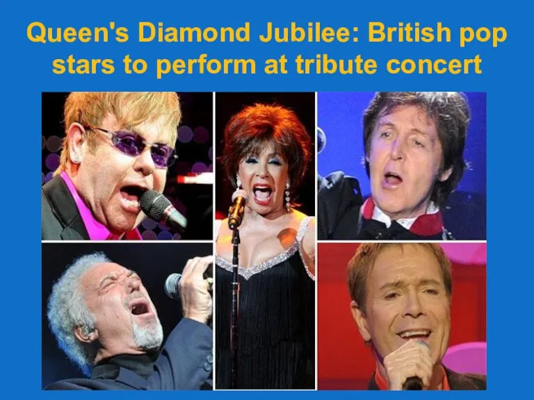 Queen's Diamond Jubilee: British pop stars to perform at tribute concert