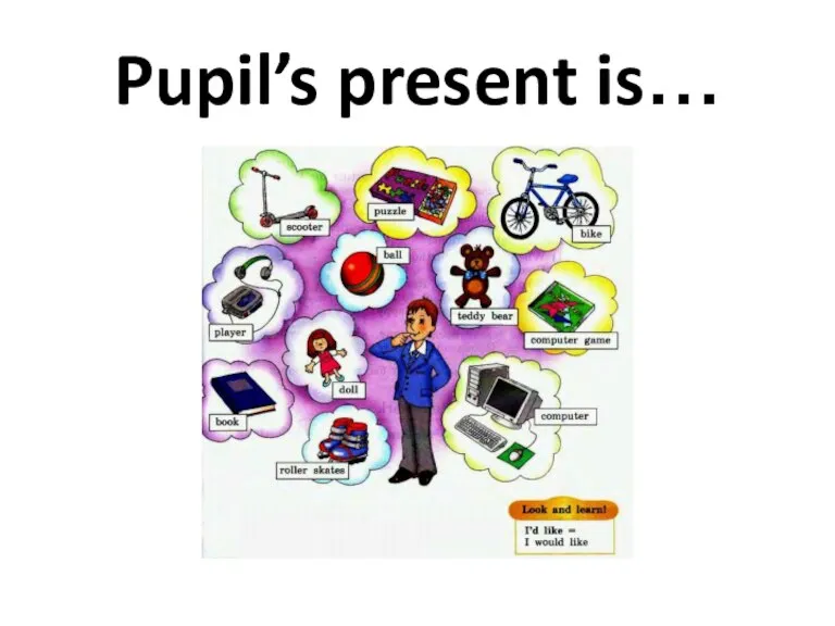 Pupil’s present is…