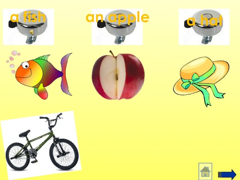 a hat an apple a fish