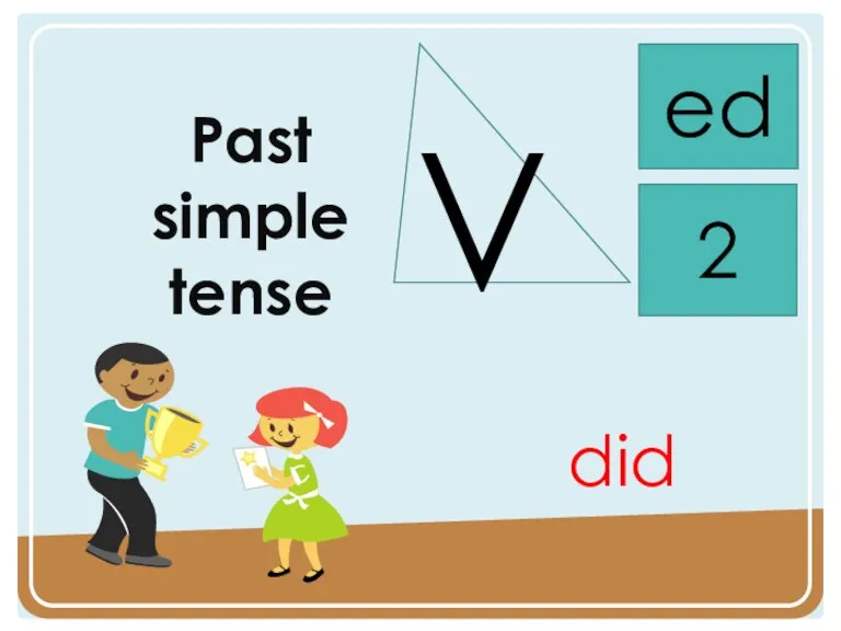 Past simple tense V ed 2 did