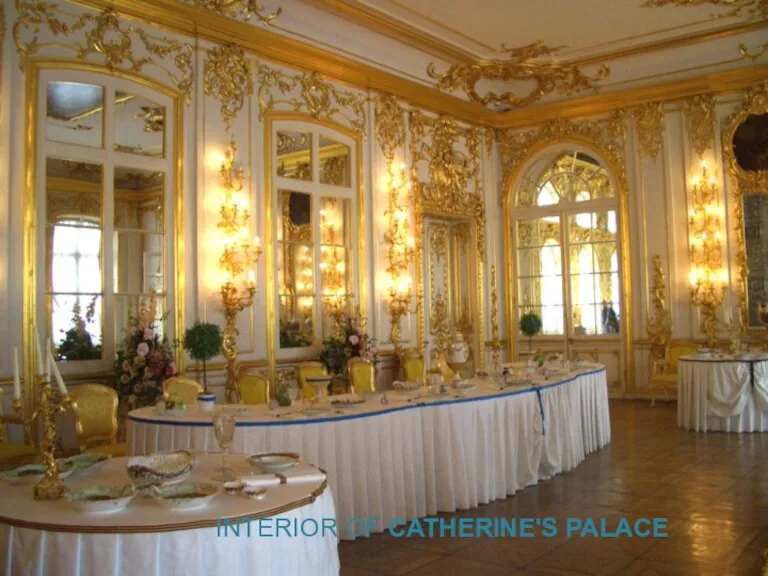 INTERIOR OF CATHERINE'S PALACE