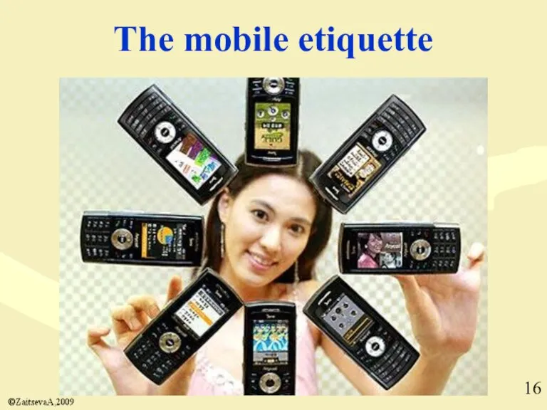 The mobile etiquette