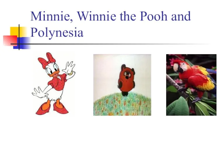 Minnie, Winnie the Pooh and Polynesia