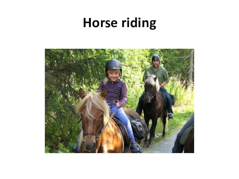 Horse riding