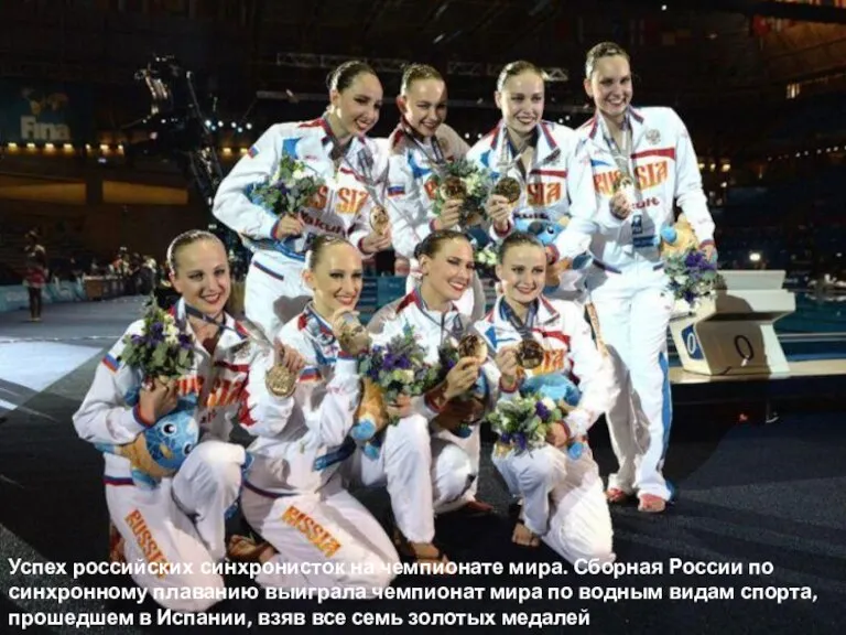 Успех российских синхронисток на чемпионате мира. Сборная России по синхронному плаванию выиграла