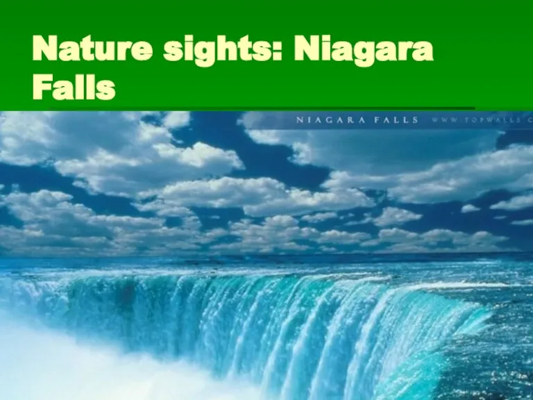 Nature sights: Niagara Falls