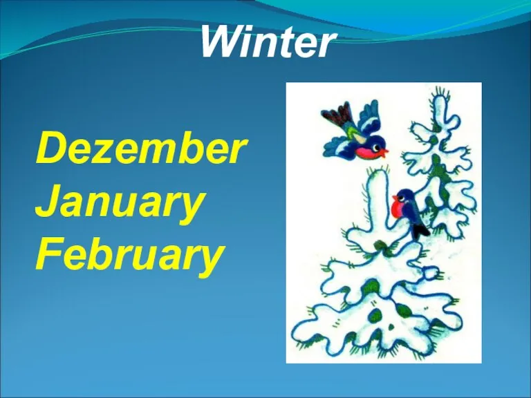 Winter Dezember January February