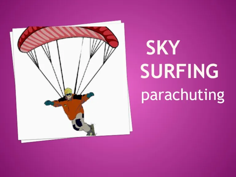 sky surfing parachuting