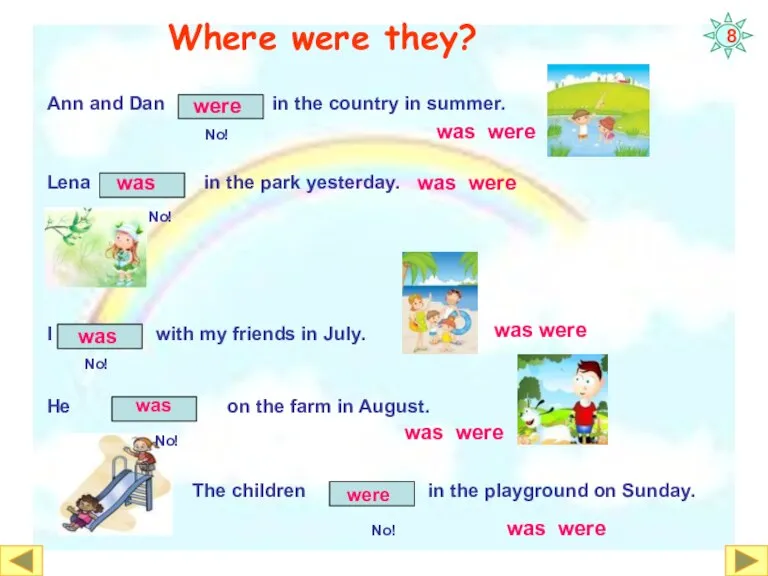 Where were they? Ann and Dan in the country in summer. was