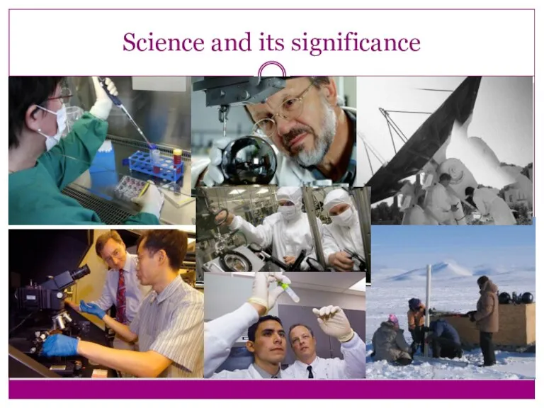 Science and its significance