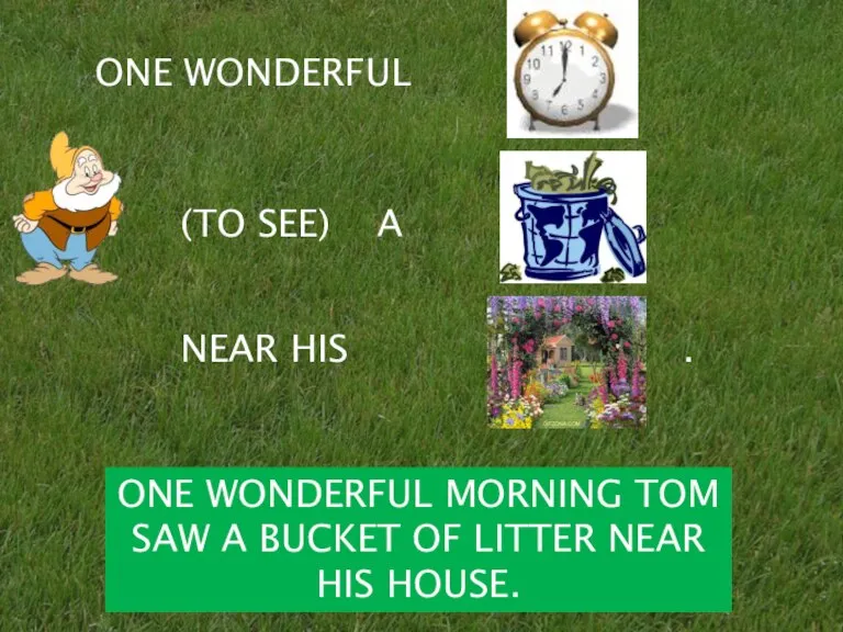 ONE WONDERFUL (TO SEE) A NEAR HIS . ONE WONDERFUL MORNING TOM