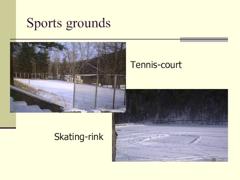 Sports grounds Tennis-court Skating-rink