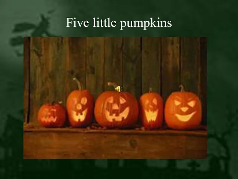 Five little pumpkins