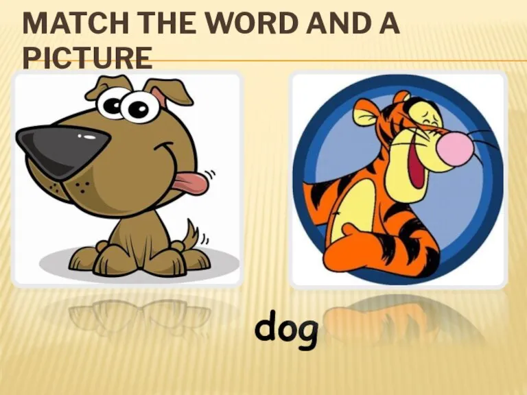 MATCH THE WORD AND A PICTURE dog