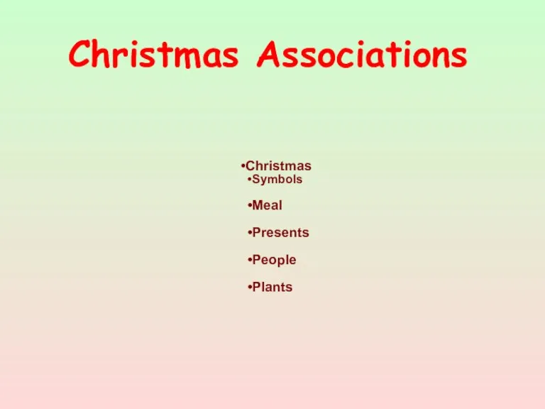 Christmas Associations