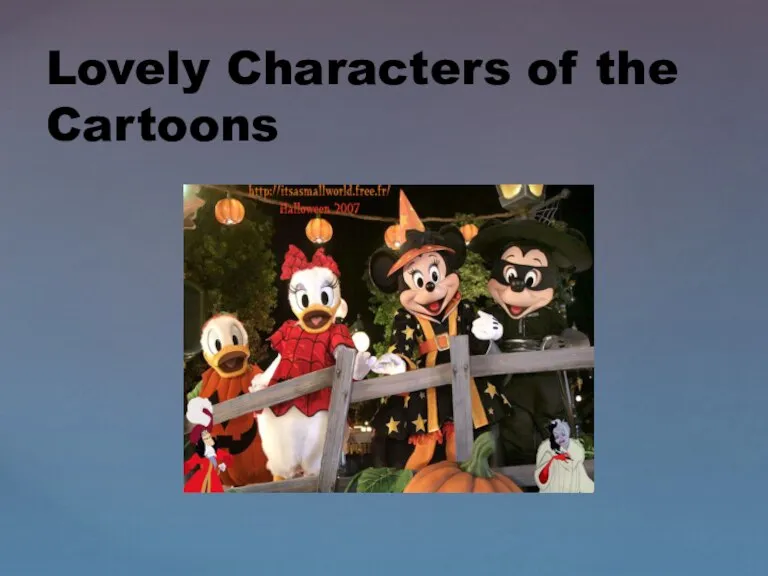 Lovely Characters of the Cartoons