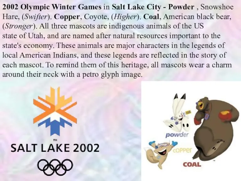 2002 Olympic Winter Games in Salt Lake City - Powder , Snowshoe